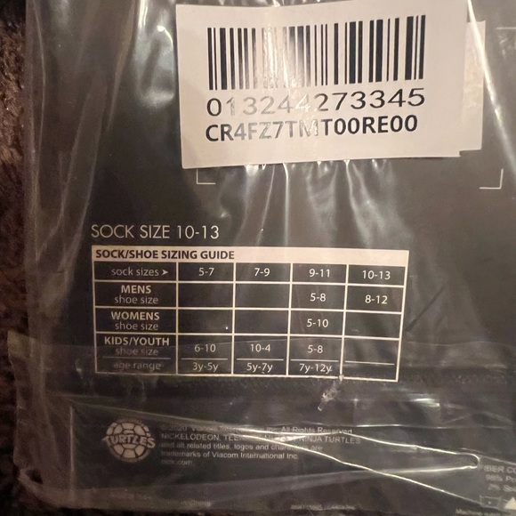 Teenage Mutant Ninja Turtle socks! - Picture 3 of 5